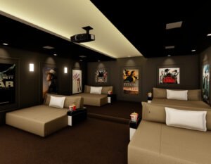 Sala de cinema residencial